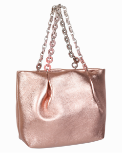 Bolsa Aquazzura Tote Galactic com Strass Rose