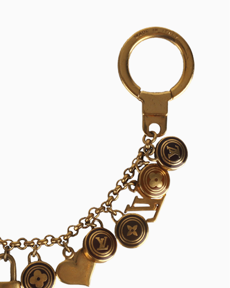 Chaveiro e Charm De Bolsa Louis Vuitton Original Fleur de Monogram
