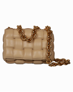 Bolsa Bottega Veneta Cassette Chain nude