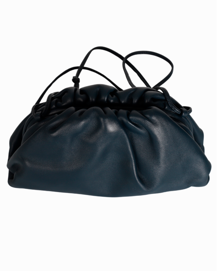Bolsa Bottega Veneta Mini Pouch Azul Marinho