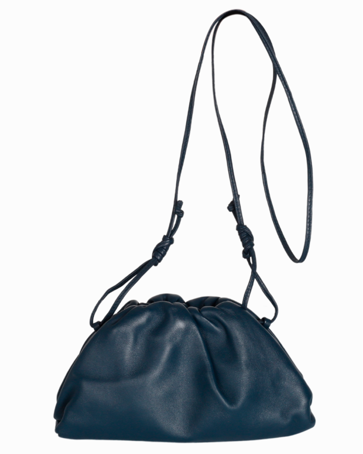 Bolsa Bottega Veneta Mini Pouch Azul Marinho