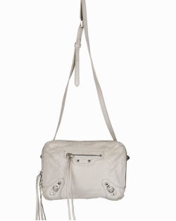 Bolsa Balenciaga Motocross Classic Branca