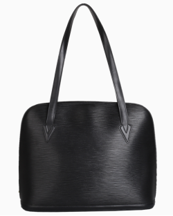 Bolsa Louis Vuitton Lussac Tote Epi Preta Vintage