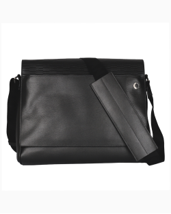 Pasta Masculina Montblanc Preta Couro