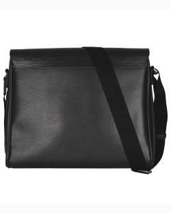 Pasta Masculina Montblanc Preta Couro