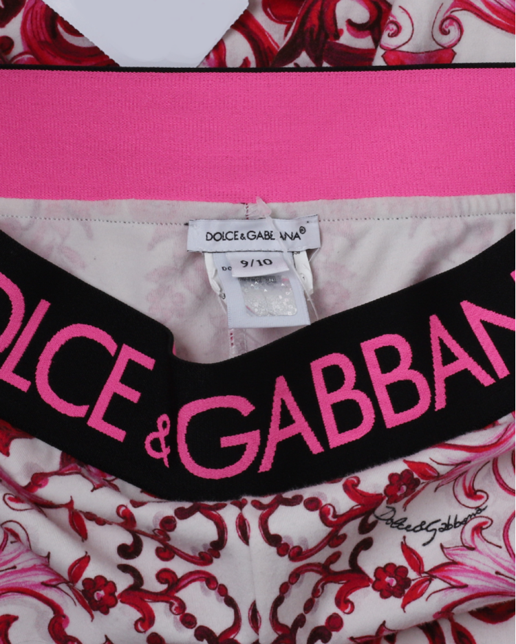 Conjunto Dolce & Gabbana Cropped e Legging Azulejo Português