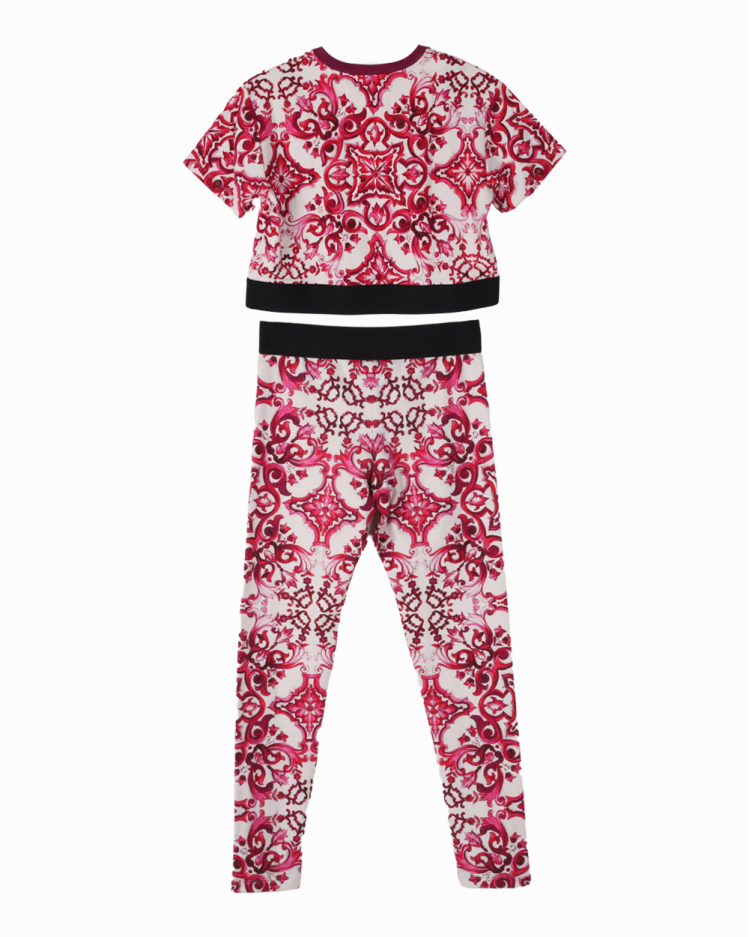 Conjunto Dolce & Gabbana Cropped e Legging Azulejo Português