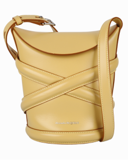 Bolsa Alexander McQueen Curve Bucket Amarela