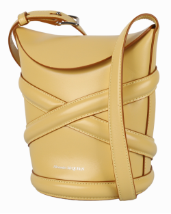 Bolsa Alexander McQueen Curve Bucket Amarela
