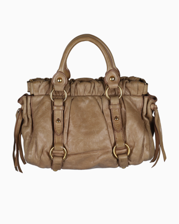 Bolsa Miu Miu Vitello Lux Bege