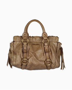 Bolsa Miu Miu Vitello Lux Bege
