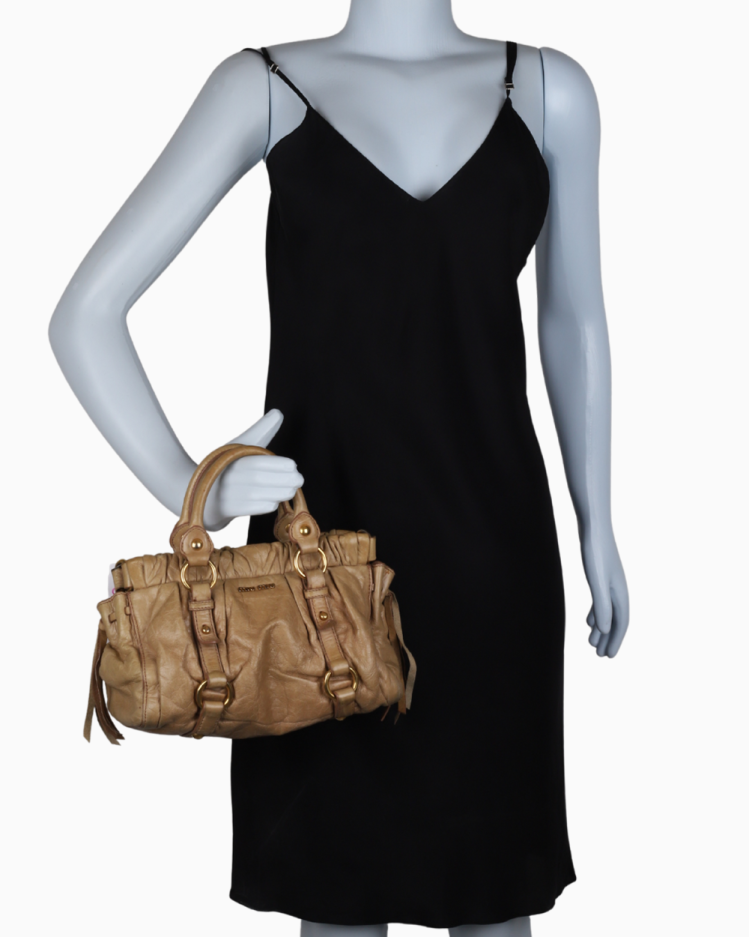 Bolsa Miu Miu Vitello Lux Bege