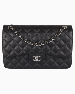 Bolsa Chanel Double Flap Preta