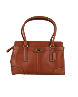 Bolsa Coach Couro Ombro Marrom