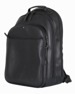 Mochila Montblanc Couro Preta 