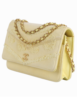 Bolsa Chanel Woc Denim Amarela 