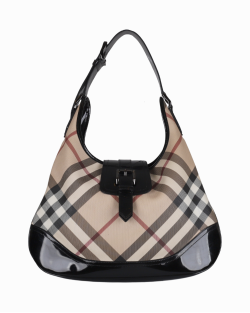 Bolsa Burberry Hobo Haymarket Check