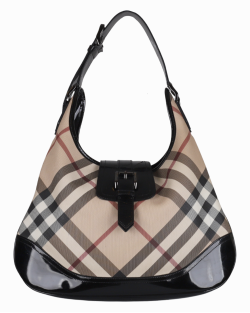 Bolsa Burberry Hobo Haymarket Check