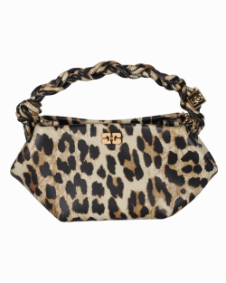 Bolsa Ganni Leopardo Bou Pequena 