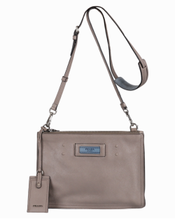 Bolsa Prada Duplo Zíper Couro