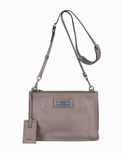 Bolsa Prada Duplo Zíper Couro