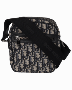 Bolsa Dior Masculina Monograma Azul