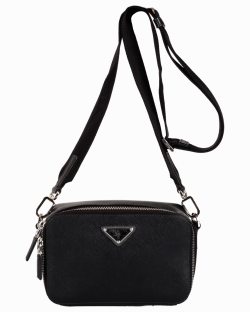 Bolsa Prada de Ombro Brique Preta