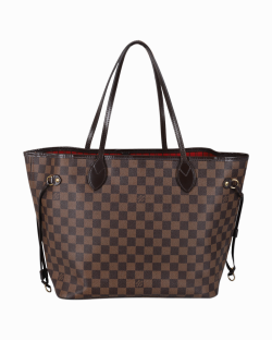 Bolsa Louis Vuitton Neverfull Canvas Damier Ébène