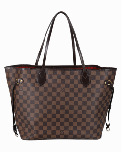 Bolsa Louis Vuitton Neverfull Canvas Damier Ébène