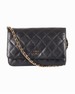 Bolsa Chanel Woc Preta Couro 