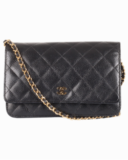 Bolsa Chanel Woc Preta Couro 