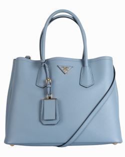 Bolsa Prada Double Média em couro saffiano