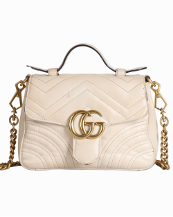 Bolsa Gucci Tote GG Marmont Branca