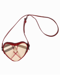 Bolsa Burberry Check Canvas Heart
