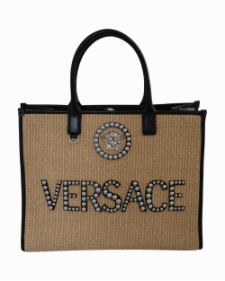 Bolsa Versace Tote La Medusa Grande com tachas