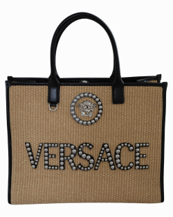 Bolsa Versace Tote La Medusa Grande com tachas