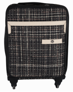 Mala Chanel Tweed Preta 