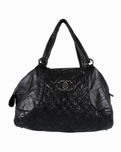 Bolsa Chanel Coco Rider Bowler Preta