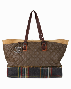 Bolsa Chanel Paris-Edinburgh Marrom