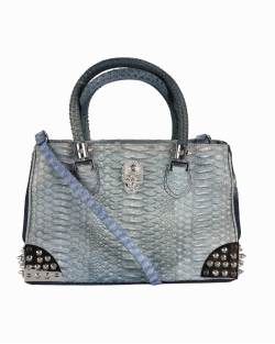 Bolsa Philipp Plein Spikes Azul