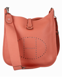 Bolsa Hermès Évelyne P/M Crevette 