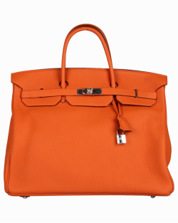 Bolsa Hermès Birkin Laranja