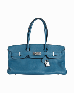 Bolsa Hermès Kelly Shoulder Azul