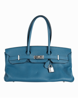 Bolsa Hermès Kelly Shoulder Azul