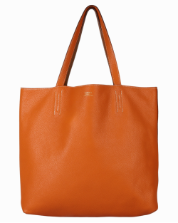 Bolsa Hermès Double Sens Laranja/Marrom