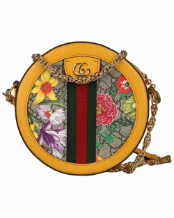 Bolsa Gucci Flora Ophidia Amarela