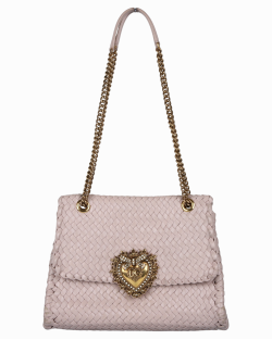 Bolsa Trançada D&G Devotion Rosa
