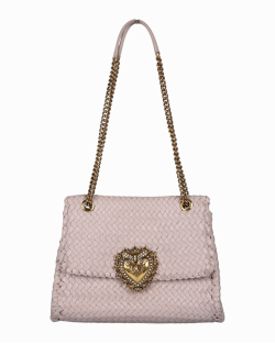 Bolsa Trançada D&G Devotion Rosa