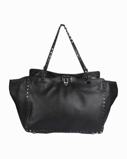Bolsa Valentino Rockstud Couro Preto 