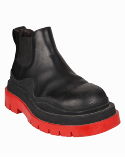 靴 BOTTEGA VENETA Tire Ankle Chelsea Boots Bota Bottega Veneta Original Tire Ankle Chelsea Preta e verde